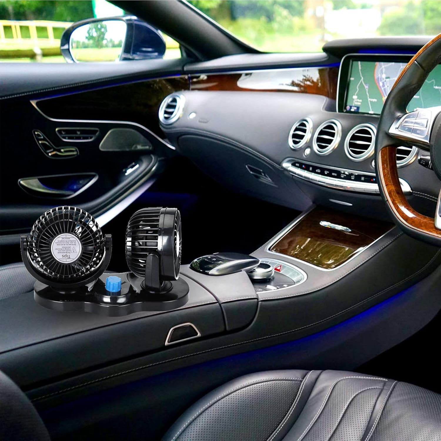 Ventilador de Carro con Rotación 360°
