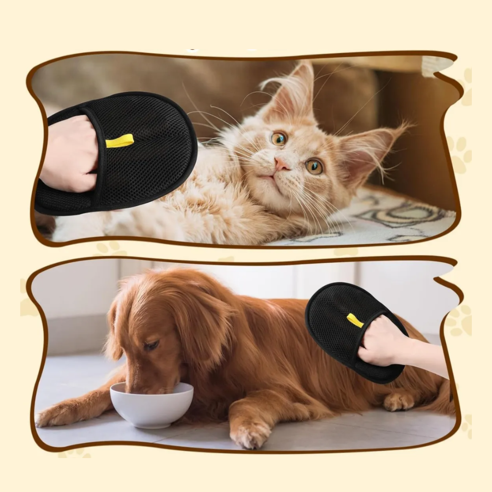 Guante de Doble Cara Para Remover Pelo de Mascotas