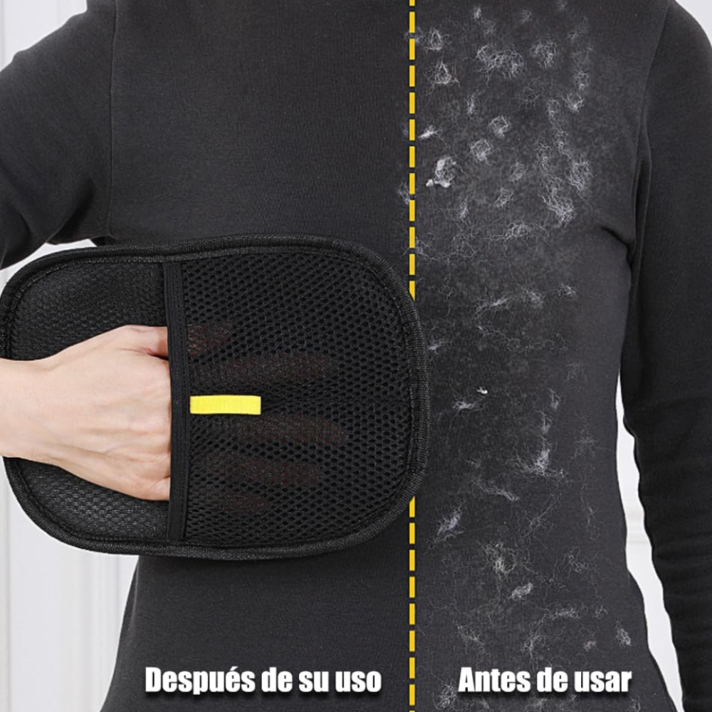 Guante de Doble Cara Para Remover Pelo de Mascotas