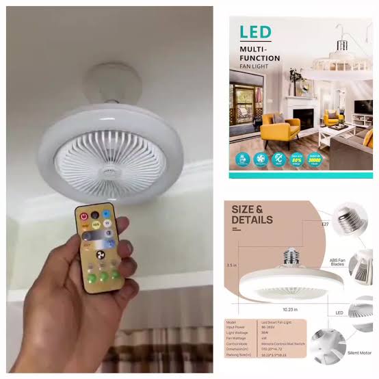 Foco Ventilador LED Anillo con Control Ajustable