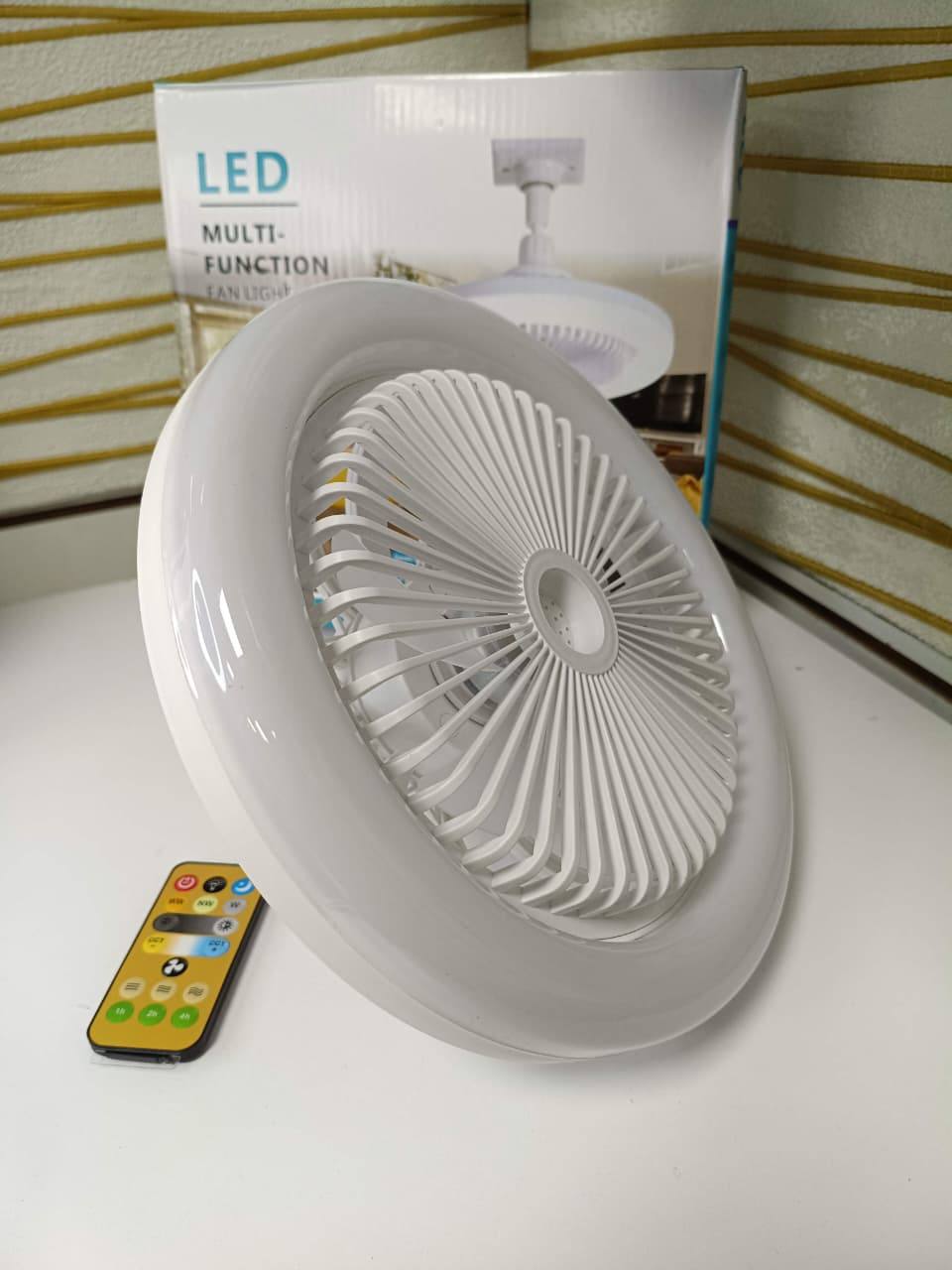 Foco Ventilador LED Anillo con Control Ajustable