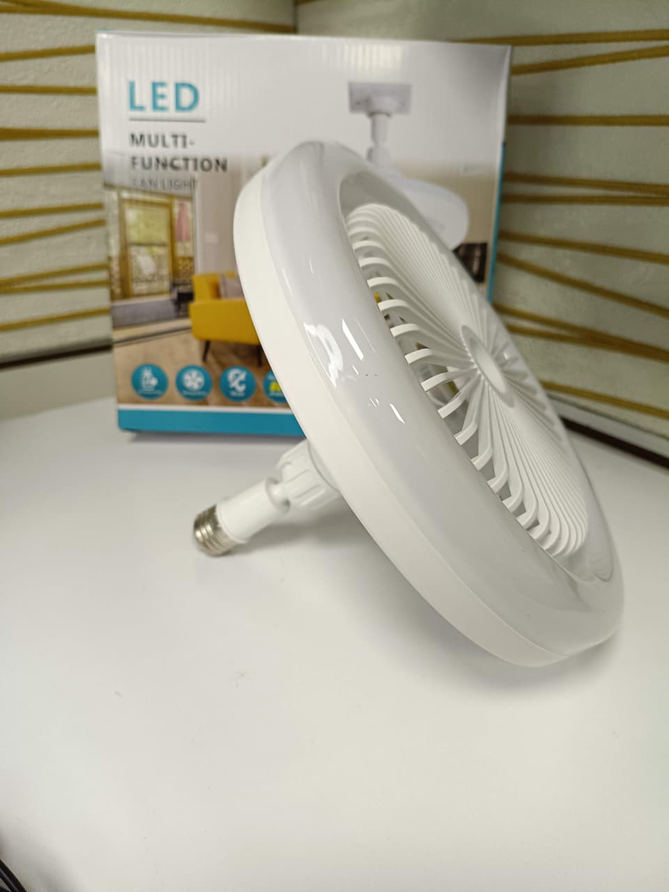 Foco Ventilador LED Anillo con Control Ajustable